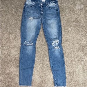 COPY - MOTHER Denim size 28 Skinny rip jeans
